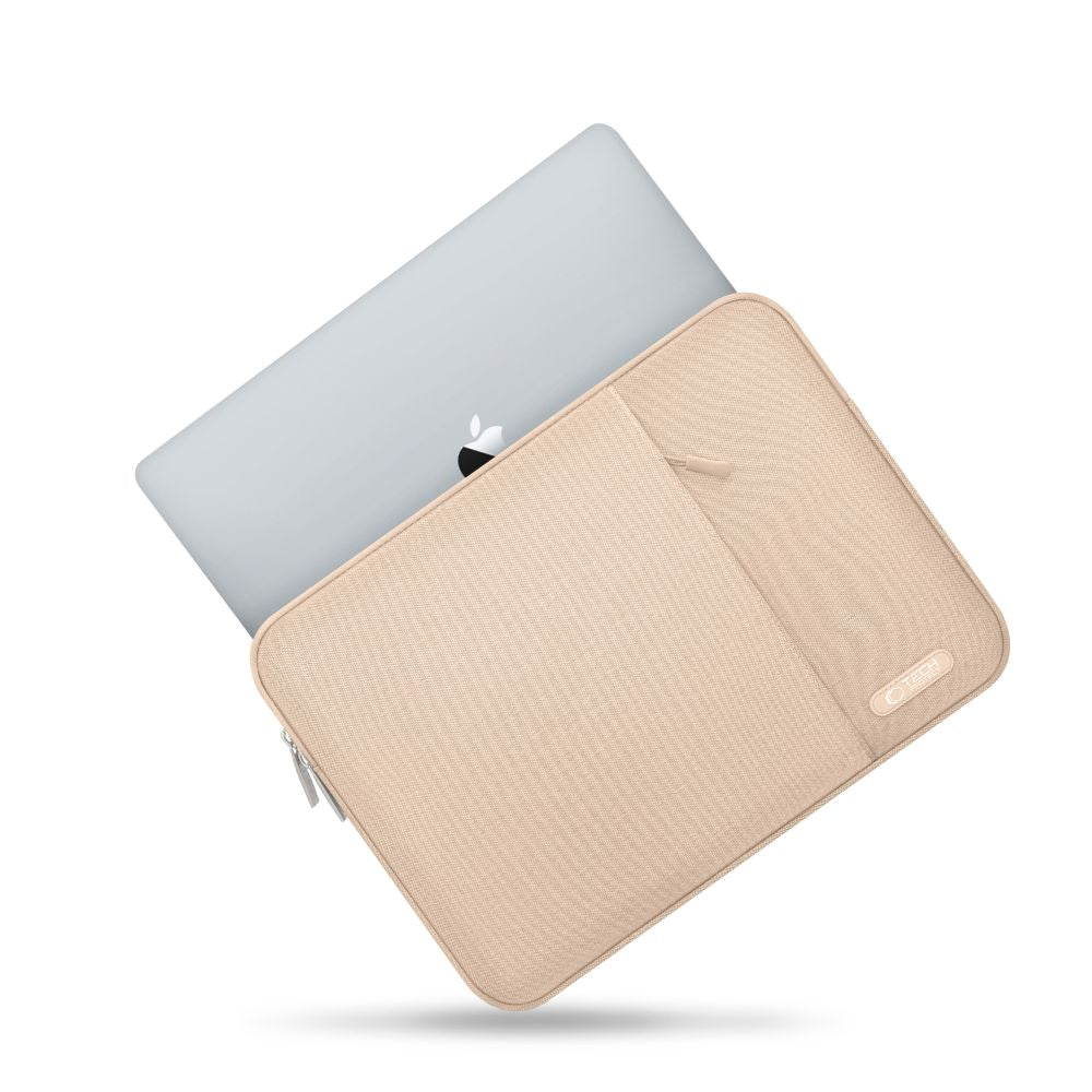 Schutzhülle für 13" / 14" Laptop, Tech-Protect Sleevy, Beige