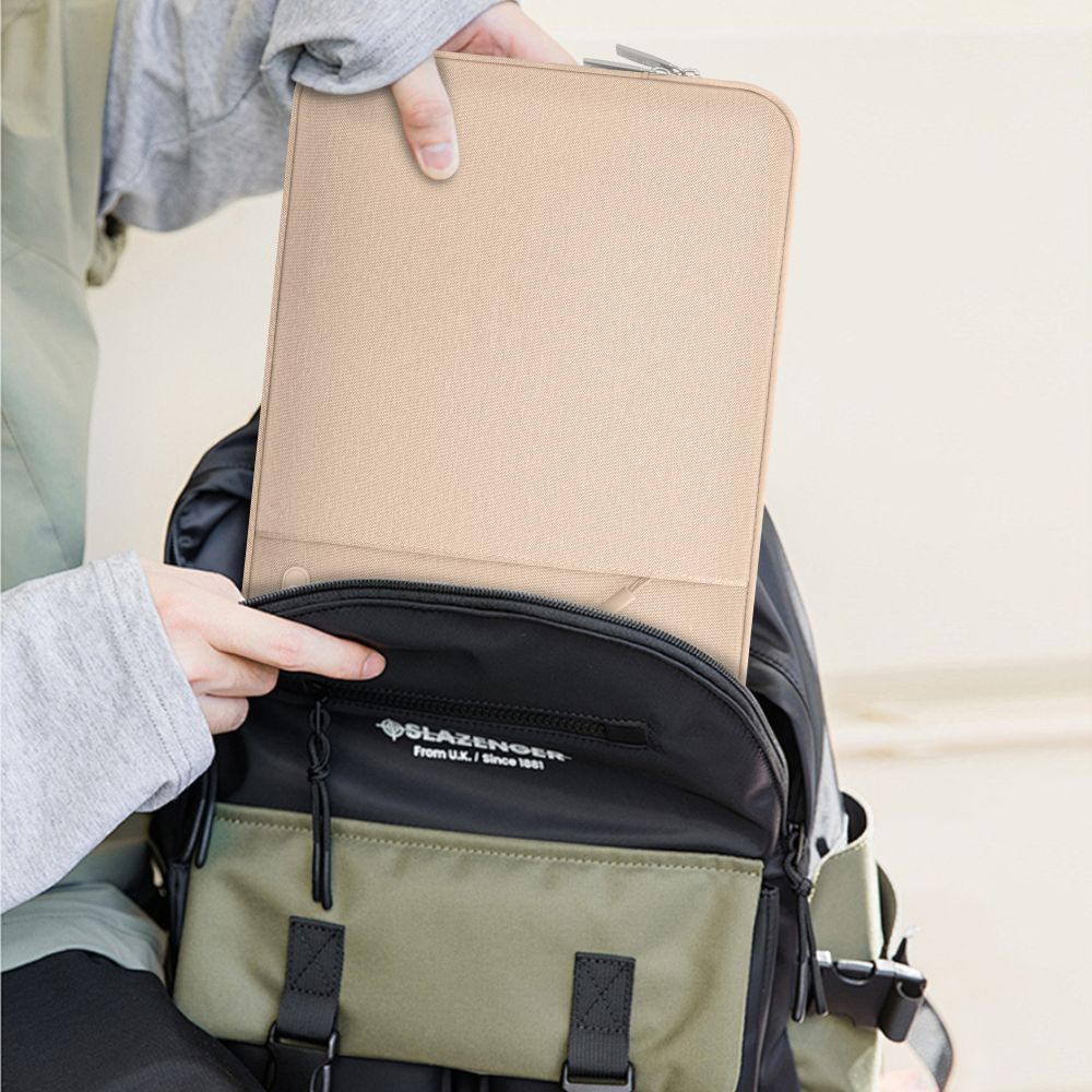Schutzhülle für 13" / 14" Laptop, Tech-Protect Sleevy, Beige