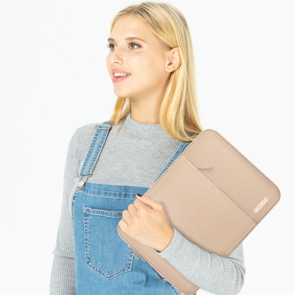Schutzhülle für 13" / 14" Laptop, Tech-Protect Sleevy, Beige