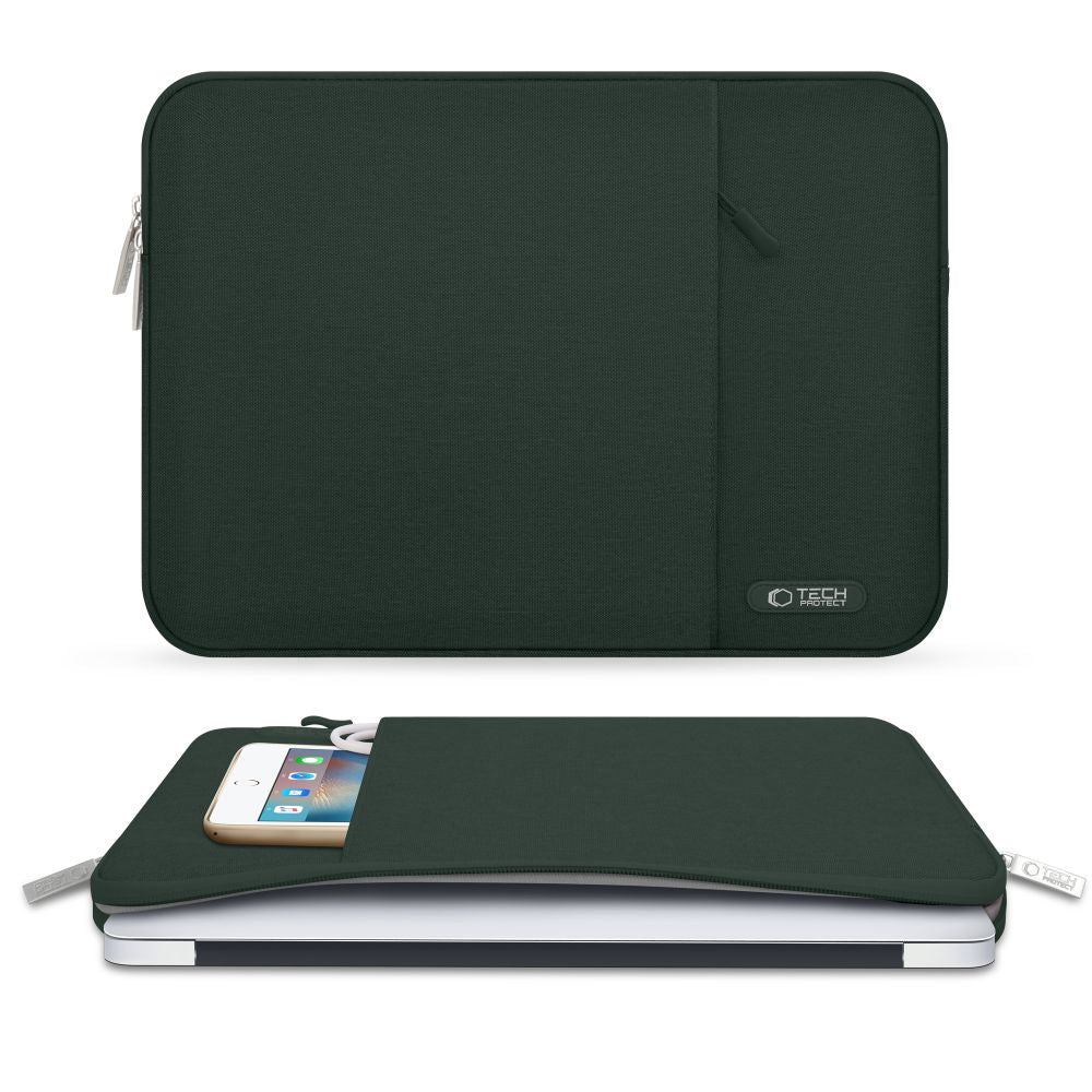 Schutzhülle für 13" / 14" Laptop, Tech-Protect Sleevy, Grün