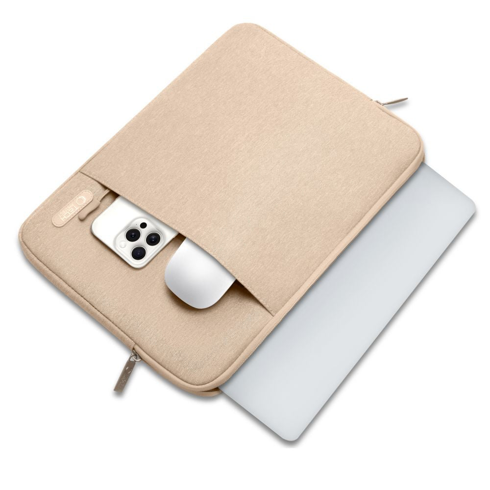 Schutzhülle für 15" / 16" Laptop, Tech-Protect Sleevy, Beige
