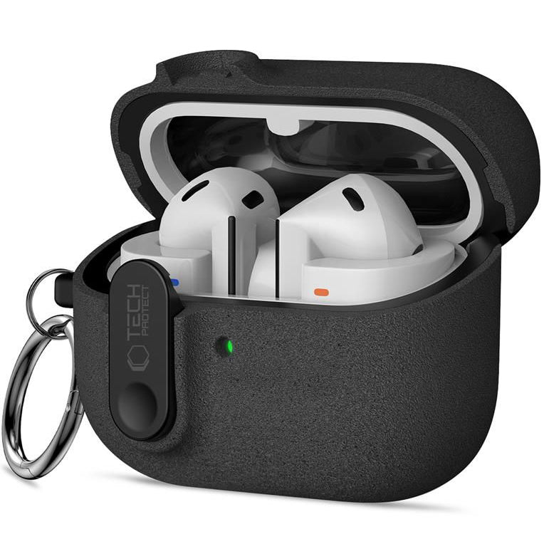 Schutzhülle für Galaxy Buds 3 / 3 FE / 3 Pro, Tech-Protect Slim Hook, Schwarz