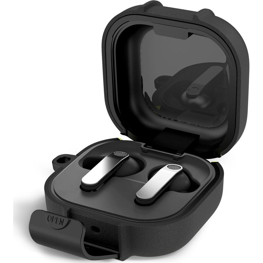 Schutzhülle Tech-Protect Slim Hook für Samsung Galaxy Buds 4 / 4 Pro, Schwarz