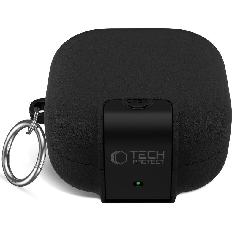 Schutzhülle Tech-Protect Slim Hook für Samsung Galaxy Buds 4 / 4 Pro, Schwarz