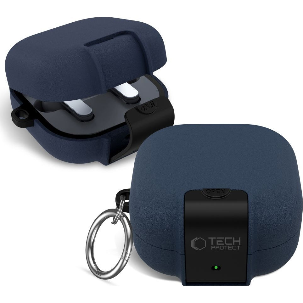 Schutzhülle Tech-Protect Slim Hook für Samsung Galaxy Buds 4 / 4 Pro, Blau