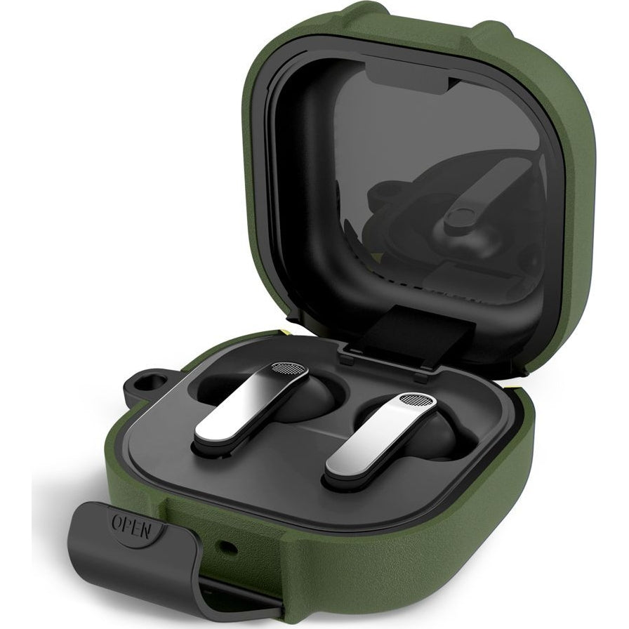 Schutzhülle Tech-Protect Slim Hook für Samsung Galaxy Buds 4 / 4 Pro, Grün