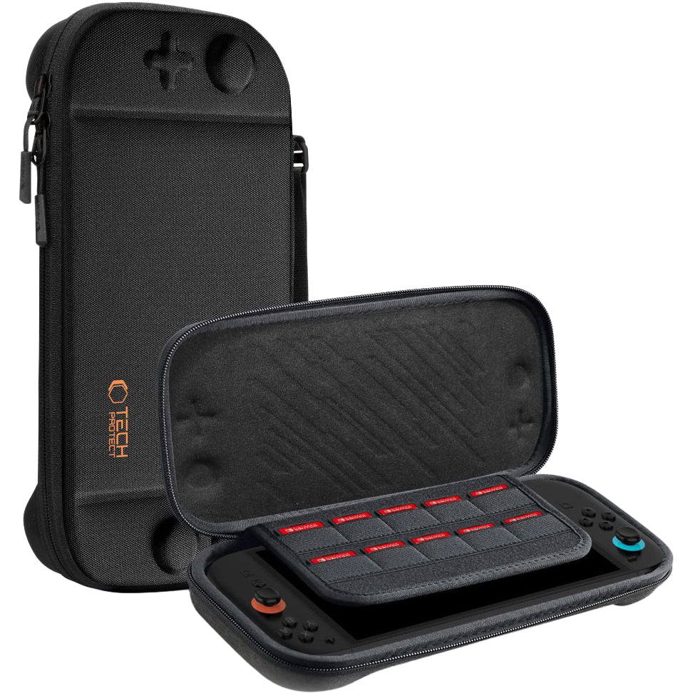 Schutzhülle für Nintendo Switch 2, Tech-Protect Slim Pouch, Schwarz