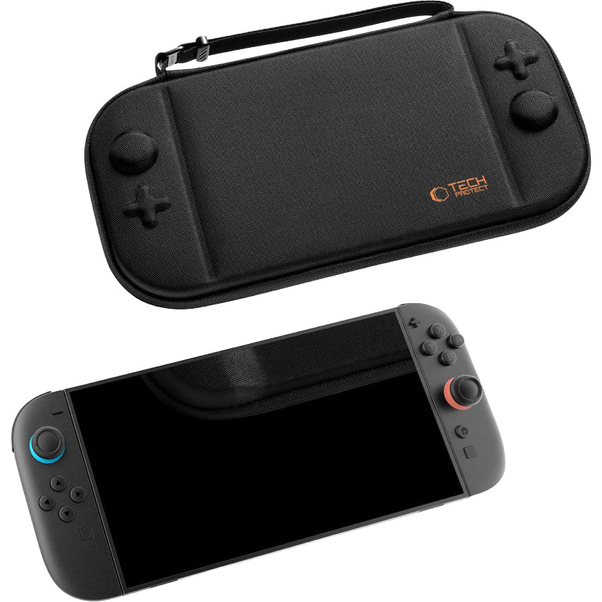 Schutzhülle für Nintendo Switch 2, Tech-Protect Slim Pouch, Schwarz