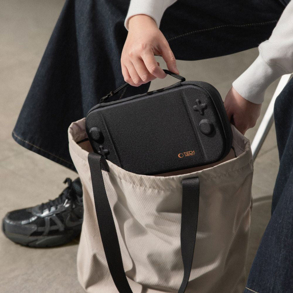 Schutzhülle für Nintendo Switch 2, Tech-Protect Slim Pouch, Schwarz