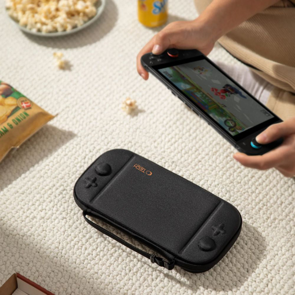 Schutzhülle für Nintendo Switch 2, Tech-Protect Slim Pouch, Schwarz