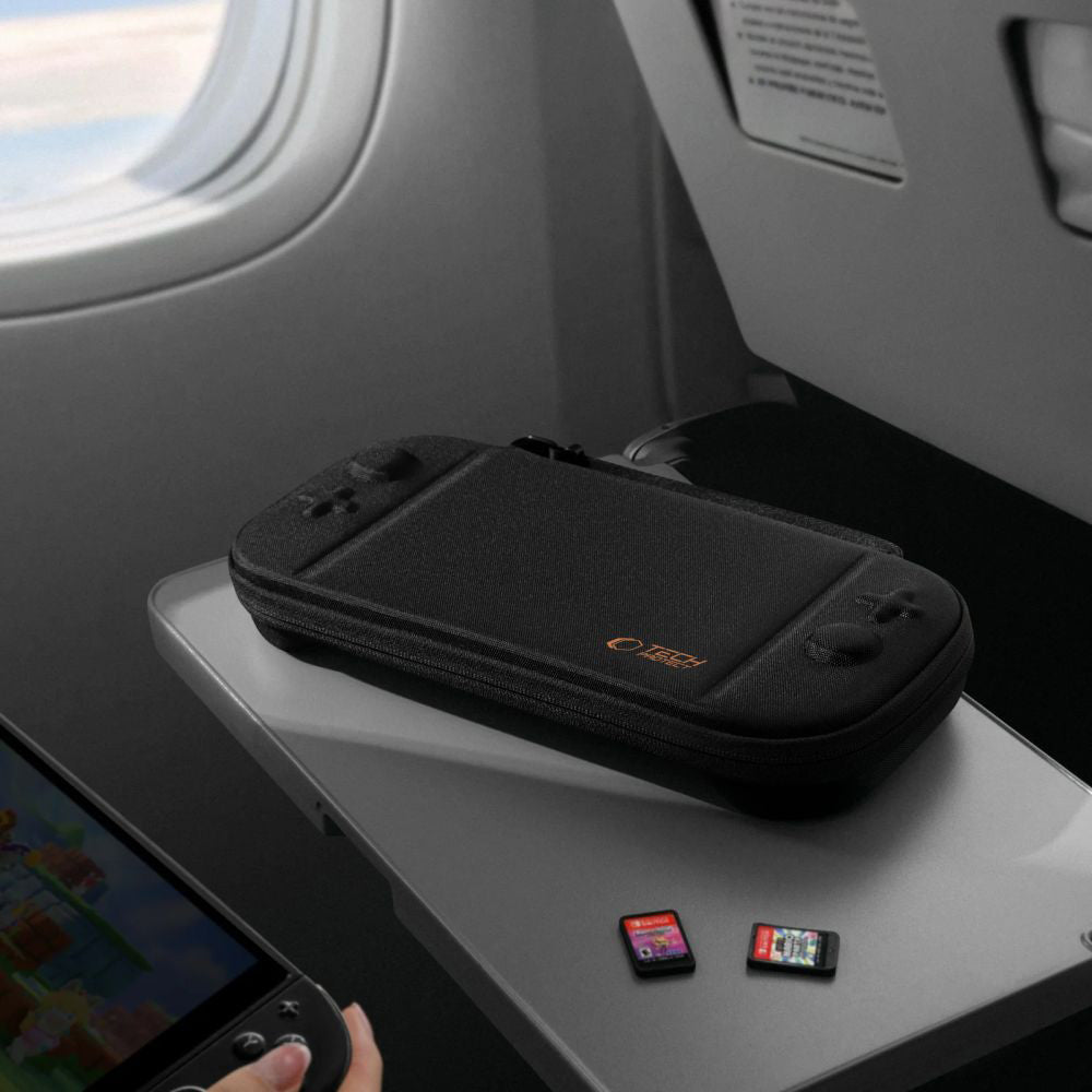Schutzhülle für Nintendo Switch 2, Tech-Protect Slim Pouch, Schwarz