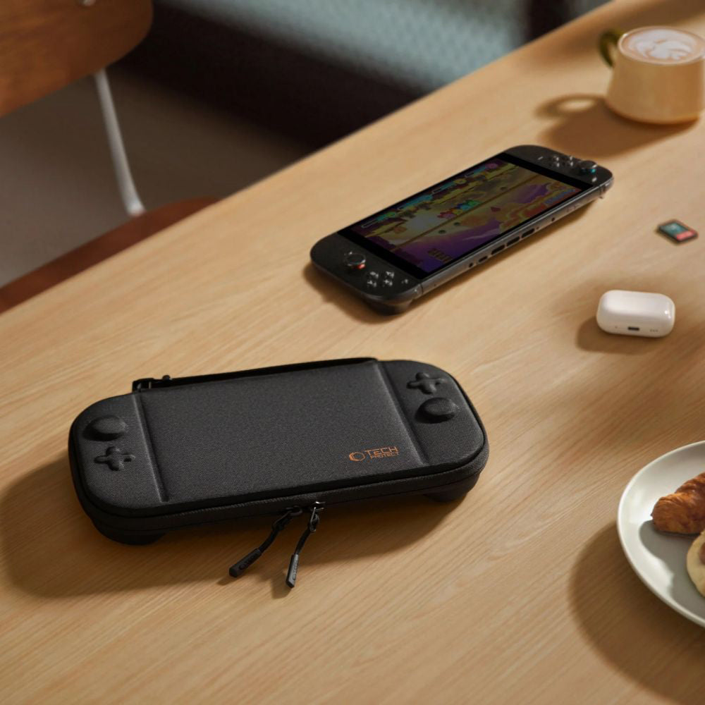 Schutzhülle für Nintendo Switch 2, Tech-Protect Slim Pouch, Schwarz
