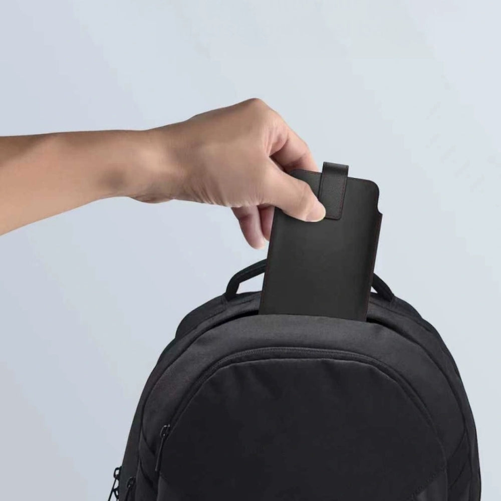 Tech-Protect SM65 Universal-Handytasche 6" - 6,9“, Schwarz mit roten Elementen