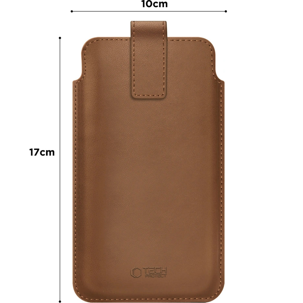 Tech-Protect SM65 Universal-Handytasche 6" - 6,9“, Braun