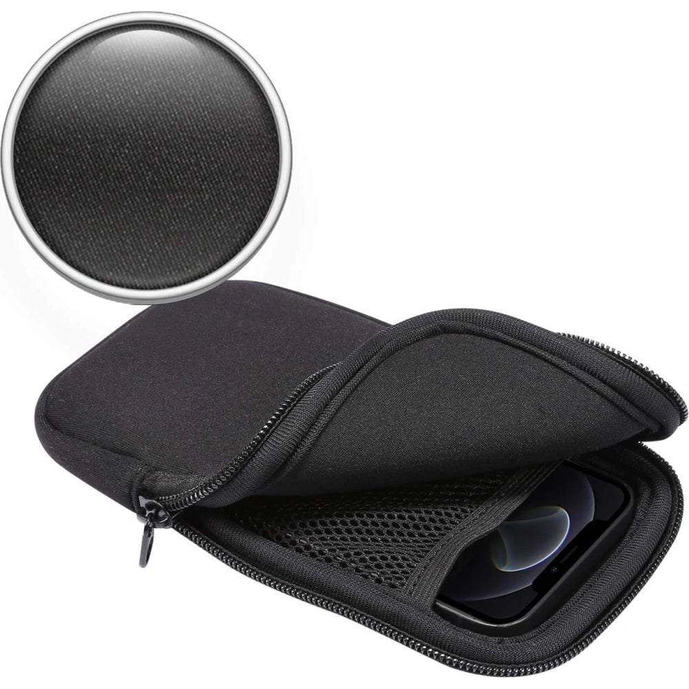 Universelle Tasche mit Trageband Tech-Protect SM70 Universal Phone Pouch 6" - 7,2“, Schwarz