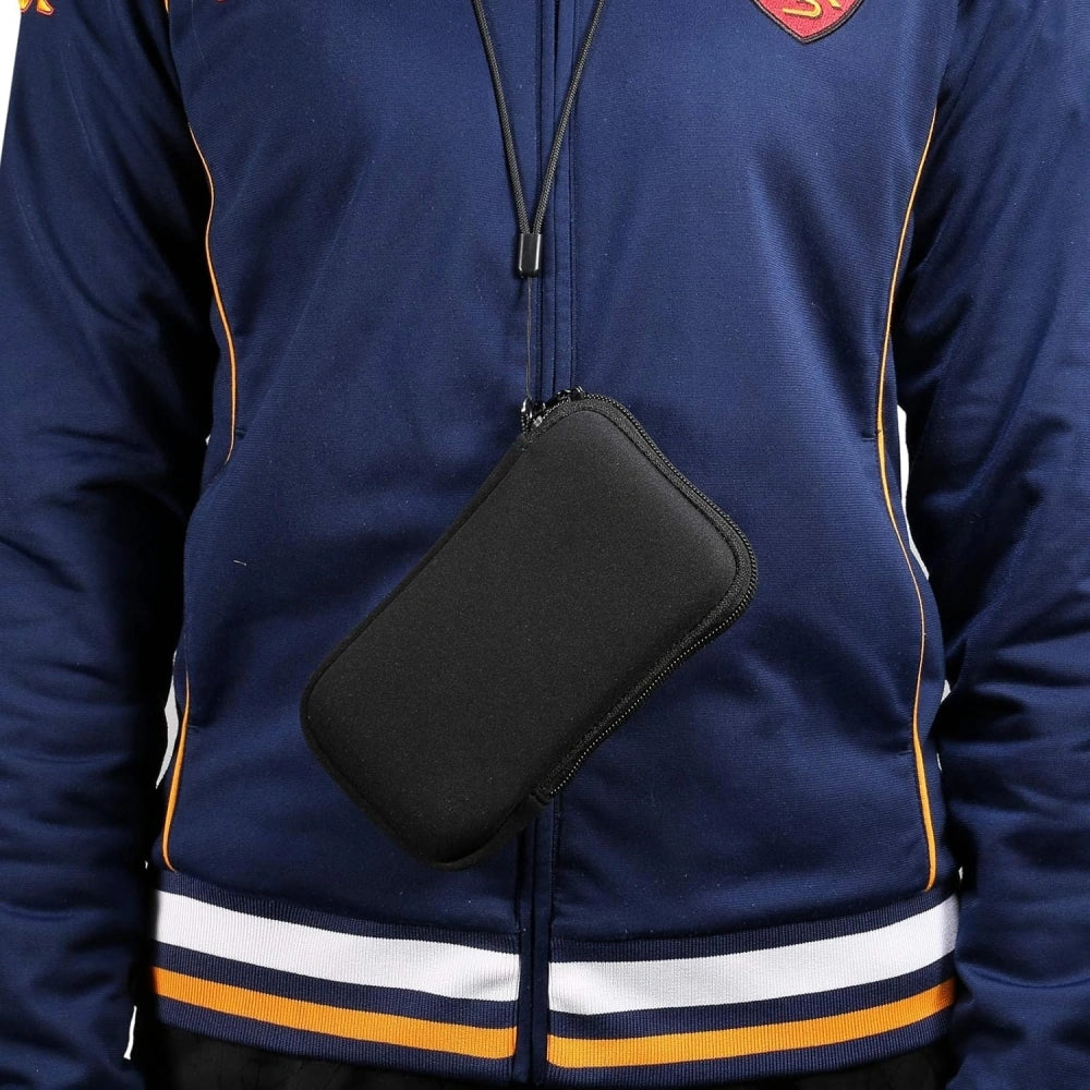 Universelle Tasche mit Trageband Tech-Protect SM70 Universal Phone Pouch 6" - 7,2“, Schwarz