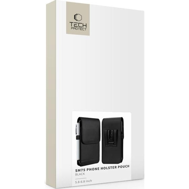 Universelle Tasche Tech-Protect SM75 Universal Phone Pouch 5,8" - 6,8“, Schwarz