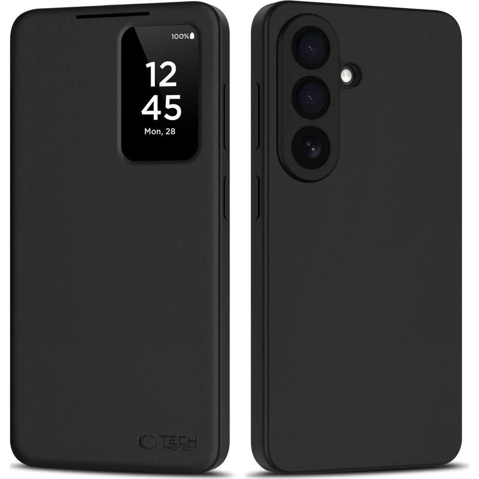 Handyhülle mit Klappe für Galaxy A27 5G, Tech-Protect  Smart Wallet, Schwarz