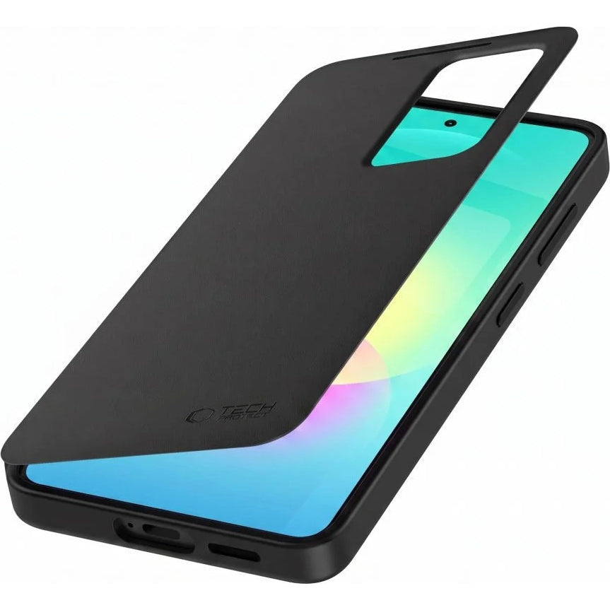 Handyhülle mit Klappe für Galaxy A27 5G, Tech-Protect  Smart Wallet, Schwarz