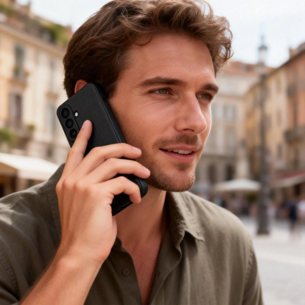 Handyhülle mit Klappe für Galaxy A57 5G, Tech-Protect  Smart Wallet, Schwarz