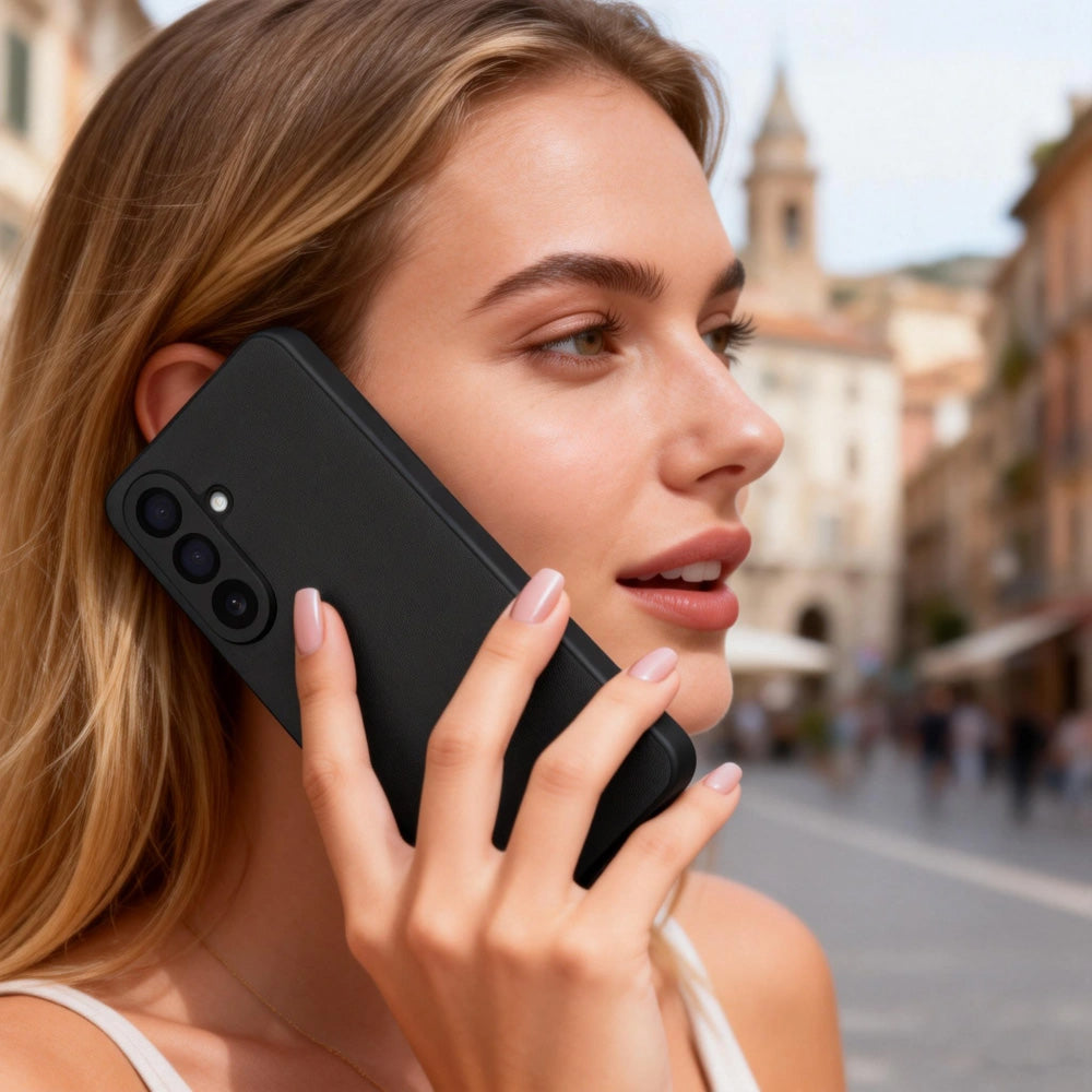 Handyhülle mit Klappe für Galaxy A57 5G, Tech-Protect  Smart Wallet, Schwarz