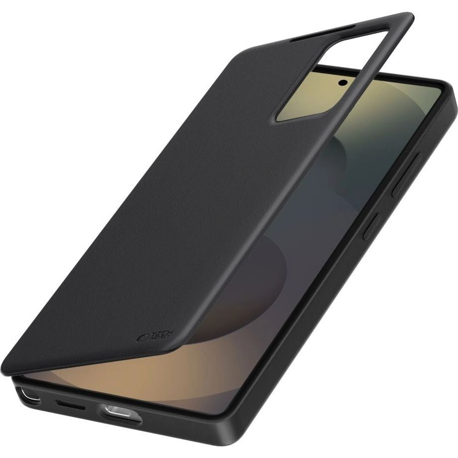 Handyhülle mit Klappe für Galaxy S25 FE, Tech-Protect Smart Wallet, Schwarz