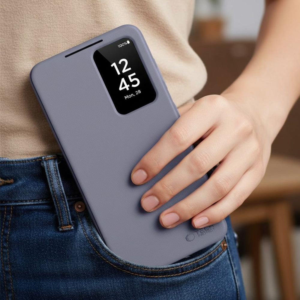 Handyhülle mit Klappe für Galaxy S26 Plus, Tech-Protect Wallet, Violett