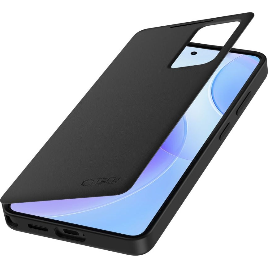 Handyhülle mit Klappe für Galaxy S26 Ultra, Tech-Protect Smart Wallet, mattes Schwarz