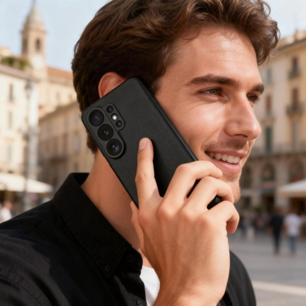 Handyhülle mit Klappe für Galaxy S26 Ultra, Tech-Protect Smart Wallet, mattes Schwarz