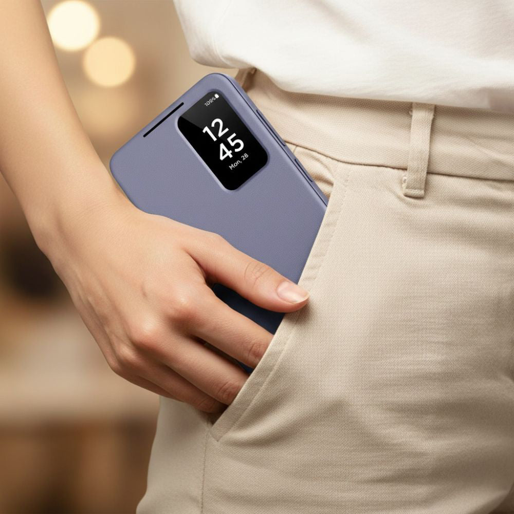 Handyhülle mit Klappe für Galaxy S26 Ultra, Tech-Protect Smart Wallet, Violett
