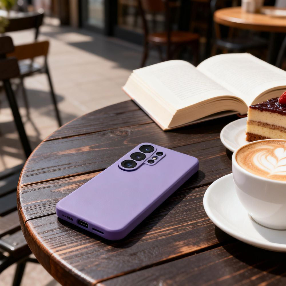 Handyhülle mit Klappe für Galaxy S26 Ultra, Tech-Protect Smart Wallet, Violett