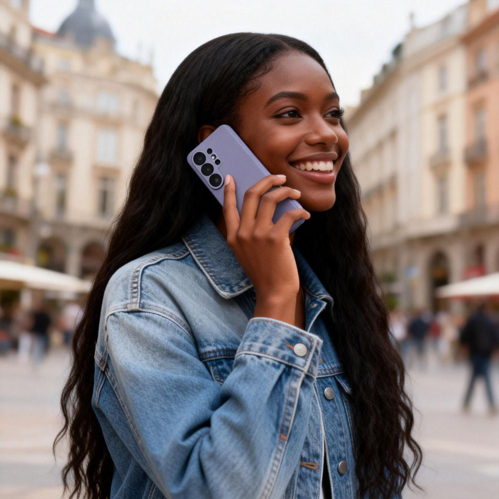 Handyhülle mit Klappe für Galaxy S26 Ultra, Tech-Protect Smart Wallet, Violett