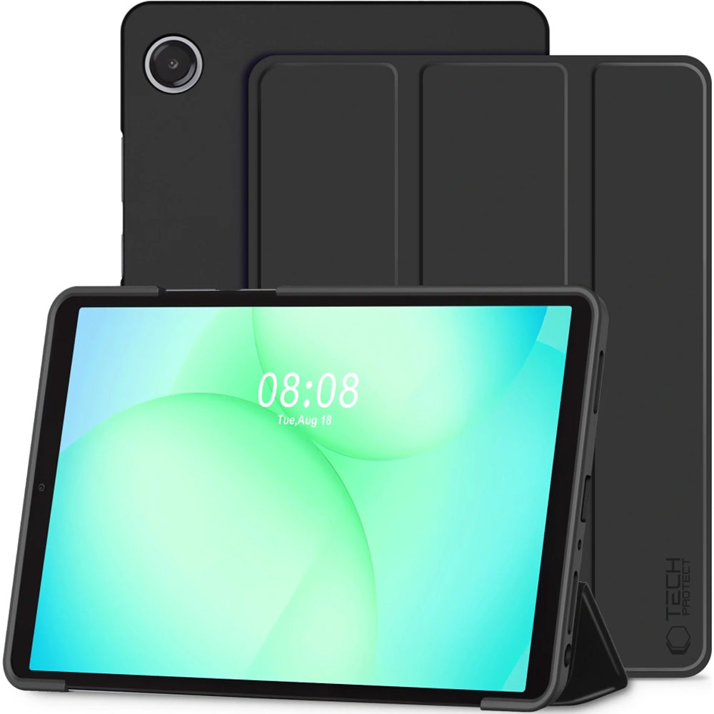 Schutzhülle mit Klappe für Galaxy Tab A11 Plus / A9 Plus, Tech-Protect SmartCase, Schwarz