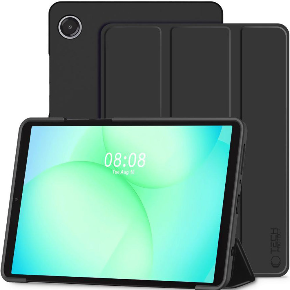 Schutzhülle mit Klappe für Galaxy Tab A11 / Tab A9, Tech-Protect Smartcase, Schwarz