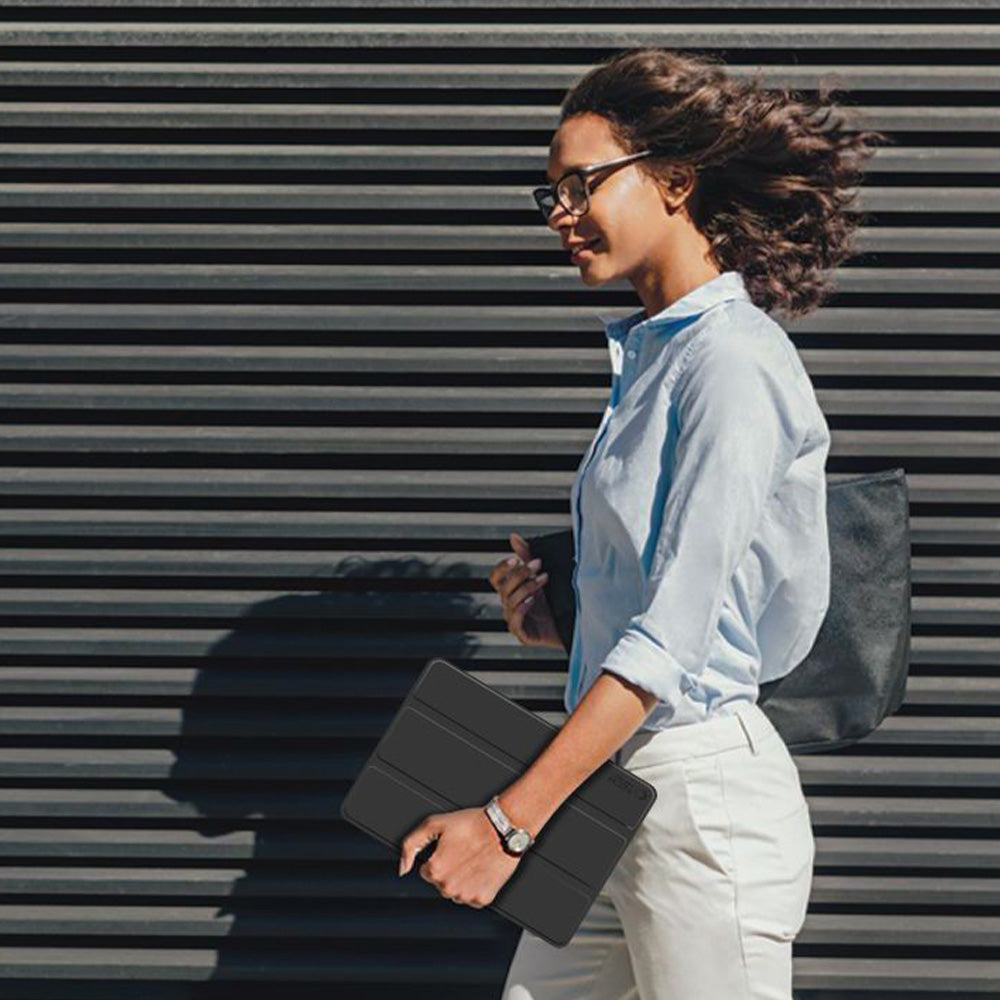 Schutzhülle mit Klappe für Galaxy Tab A11 / Tab A9, Tech-Protect Smartcase, Schwarz