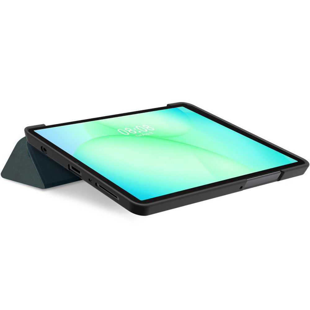 Schutzhülle mit Klappe für Galaxy Tab A11 / Tab A9, Tech-Protect SmartCase, Dunkelgrün