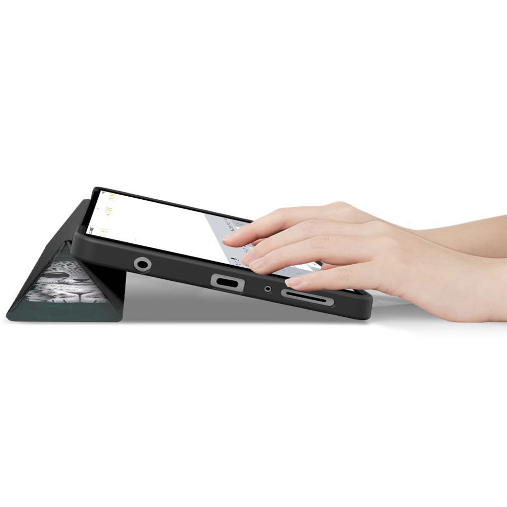 Schutzhülle mit Klappe für Galaxy Tab A11 / Tab A9, Tech-Protect SmartCase, Dunkelgrün