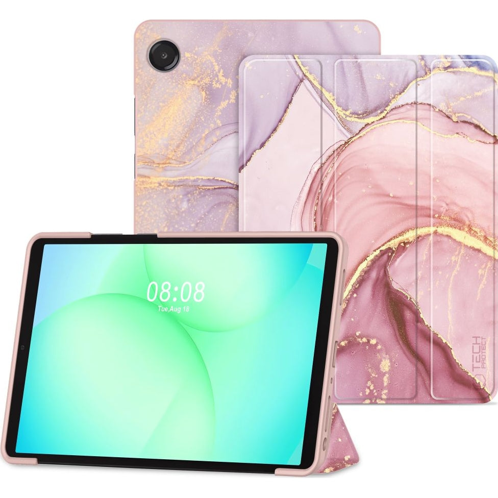 Schutzhülle mit Klappe für Galaxy Tab A11+ / Tab A9+, Tech-Protect SmartCase, Rosa