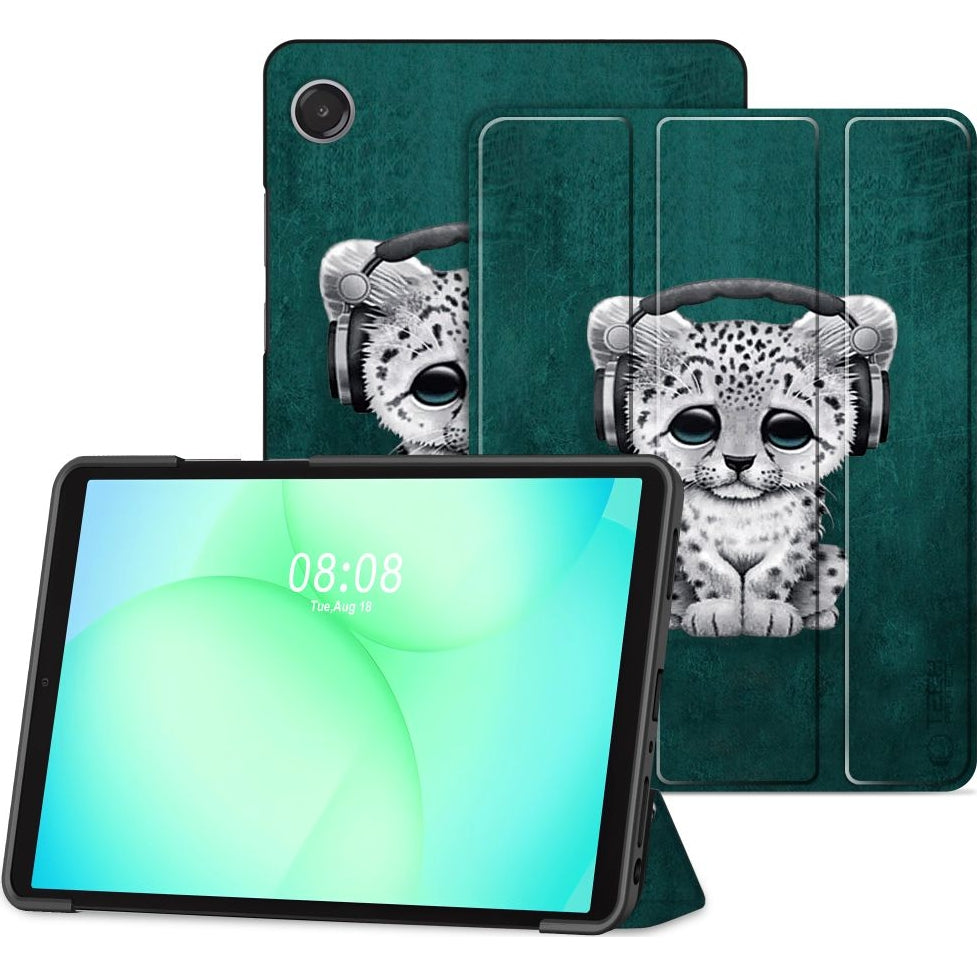 Schutzhülle mit Klappe für Galaxy Tab A11+ / Tab A9+, Tech-Protect SmartCase, Grün