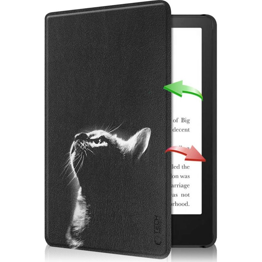 Schutzhülle für Amazon Kindle 12 2024 / 11 2022, Tech-Protect SmartCase, Schwarz Gemustert