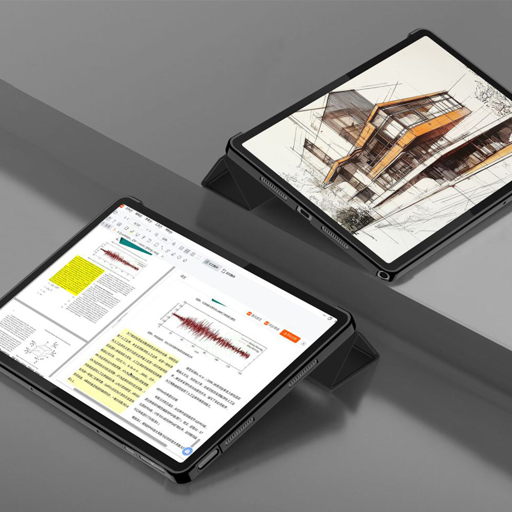Schutzhülle für Lenovo Tab K11 Plus 11.5", Tech-Protect SmartCase, Schwarz