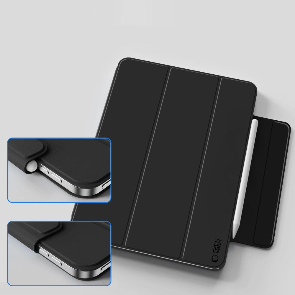 Schutzhülle für iPad 11 / 10 gen. 2025 / 2022, Tech Protect Smartcase Magnetic, Schwarz