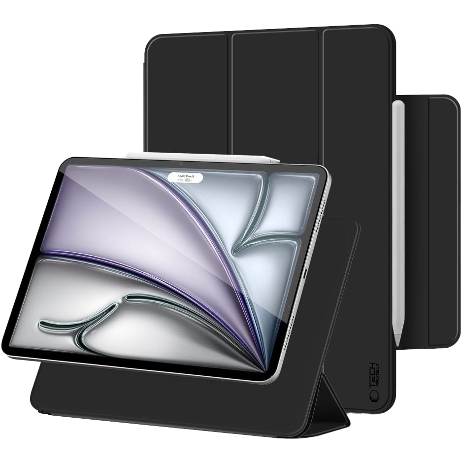Schutzhülle für iPad Air 13" 2025 / 2024, Tech Protect Smartcase Magnetic, Schwarz