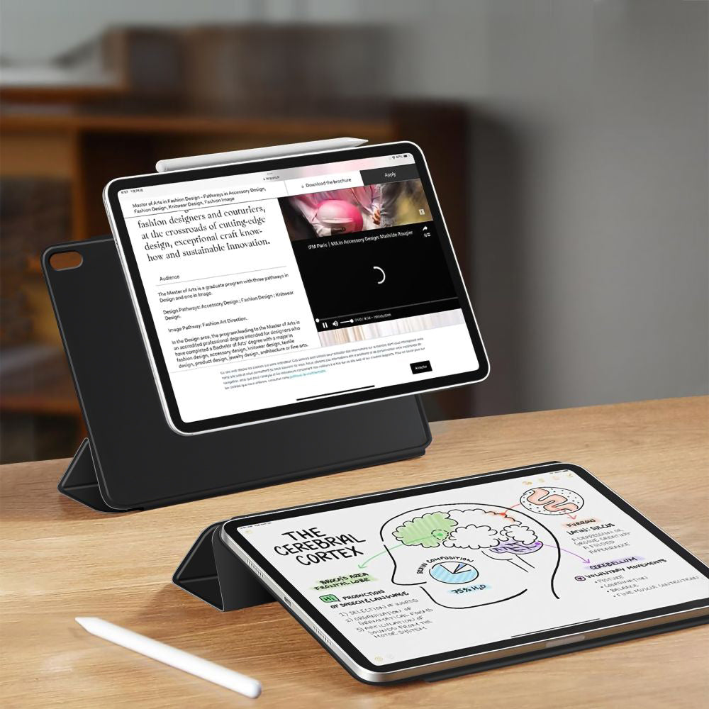 Schutzhülle für iPad Air 13" 2025 / 2024, Tech Protect Smartcase Magnetic, Schwarz