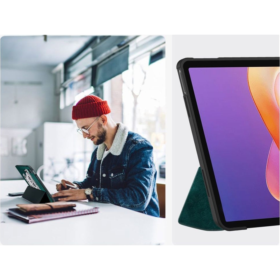 Schutzhülle mit Klappe für Xiaomi Redmi Pad 2, Tech-Protect SmartCase, Grün