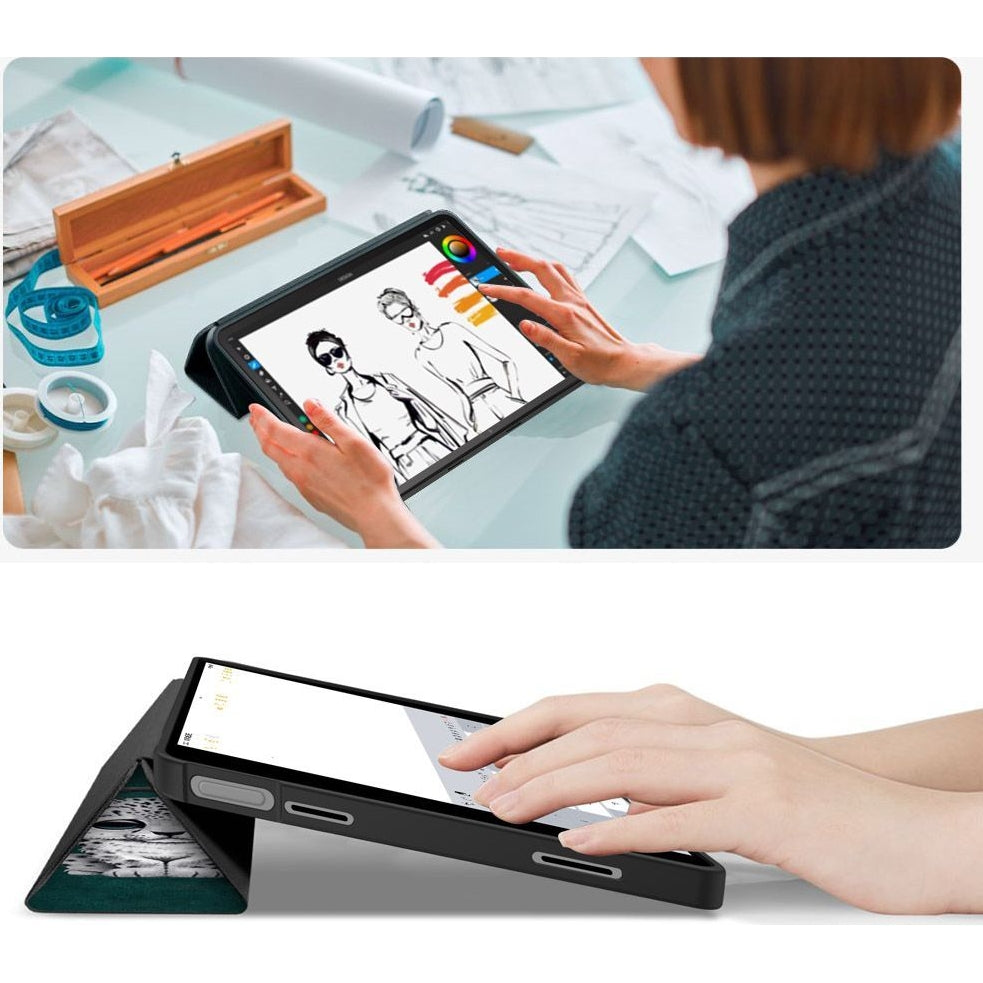 Schutzhülle mit Klappe für Xiaomi Redmi Pad 2, Tech-Protect SmartCase, Grün