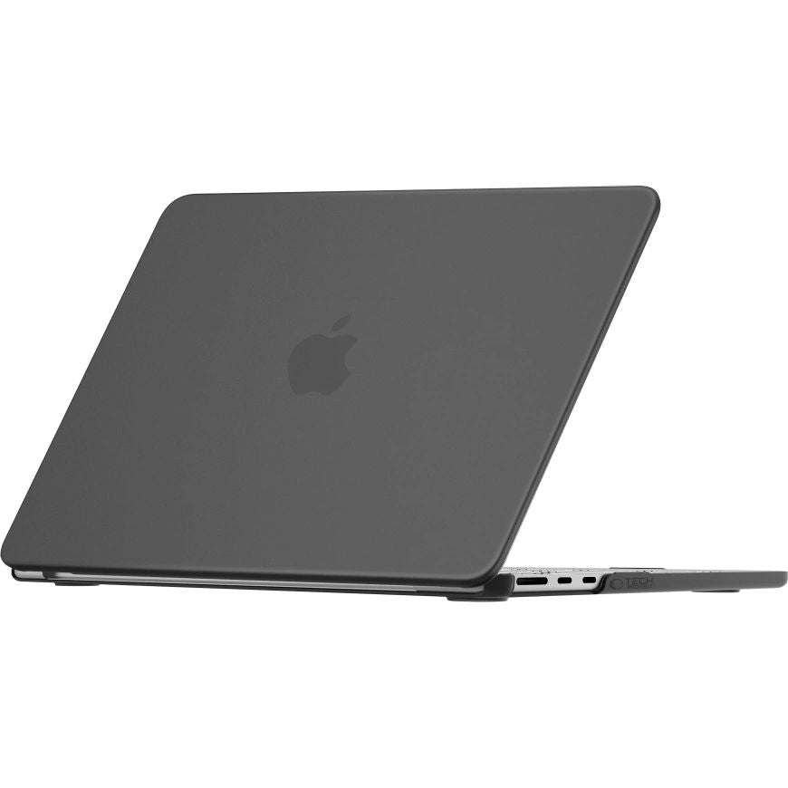 Schutzhülle für MacBook Air 13.6" M5 / M4 / M3 / M2, Tech-Protect Softshell, mattes Durchscheinend-Schwarz