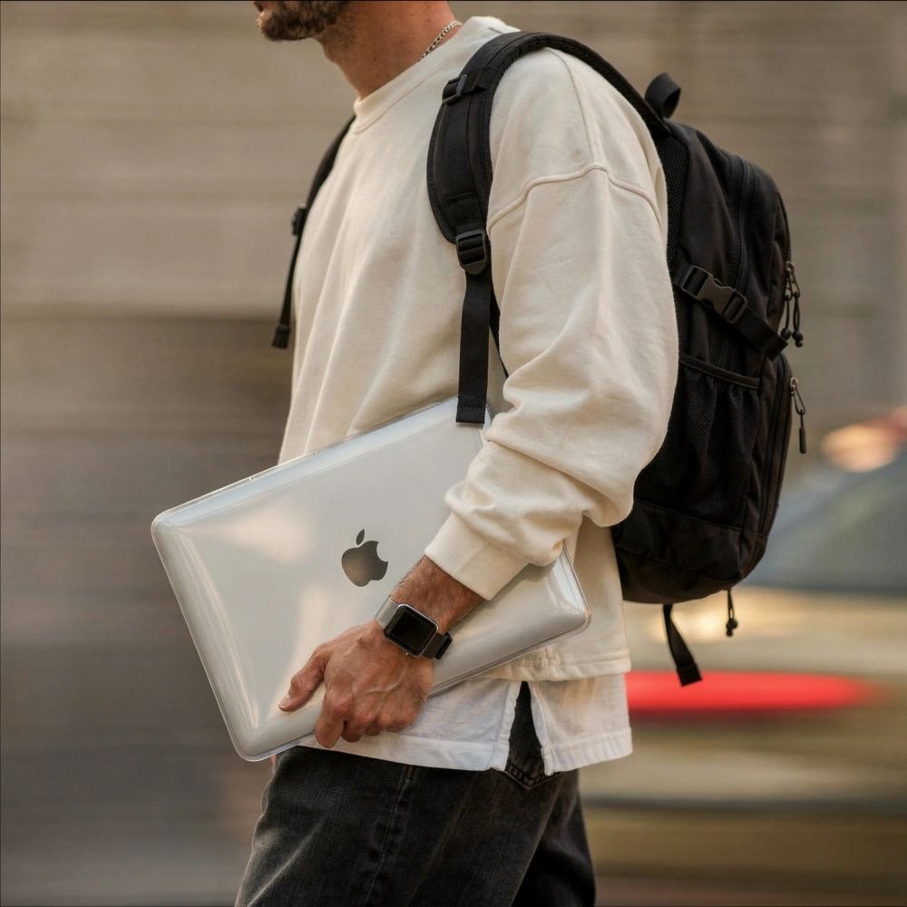 Schutzhülle für MacBook Neo 13 A18 Pro 2026, Tech-Protect Softshell, Transparent