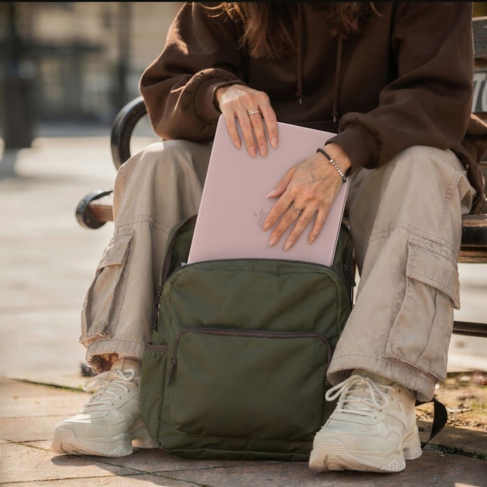 Schutzhülle für MacBook Neo 13" A18 Pro 2026, Tech-Protect Softshell, mattes Durchscheinend-Rosa