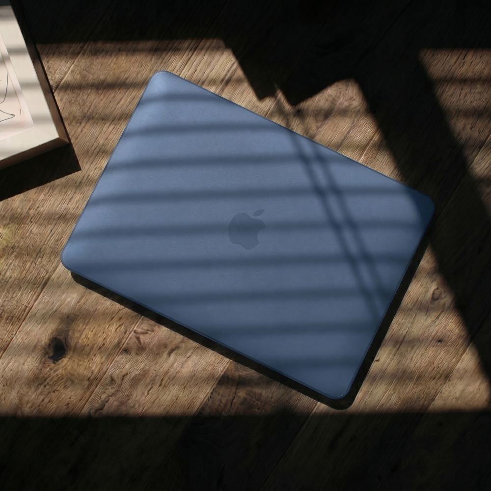 Schutzhülle für MacBook Neo 13" A18 Pro 2026, Tech-Protect Softshell, mattes Durchscheinend-Blau